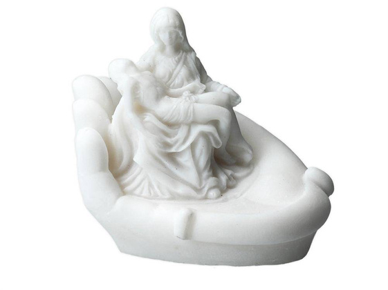 Pieta na dłoni 395-0469 Biały