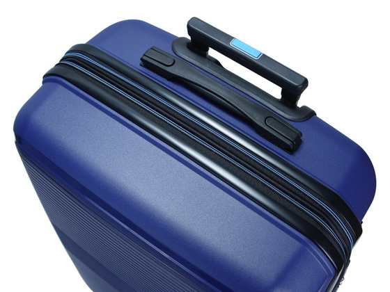 Walizka DIELLE 180 4k 67 cm granatowa PP z poszerzeniem