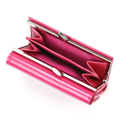 Portfel damski skórzany PIERRE CARDIN 07 SHINY 117 Beżowy