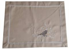 Podkładka beżowa z ptaszkiem 30x40cm