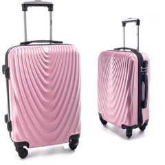 Mała kabinowa walizka PELLUCCI RGL 663 S Pudrowy róż