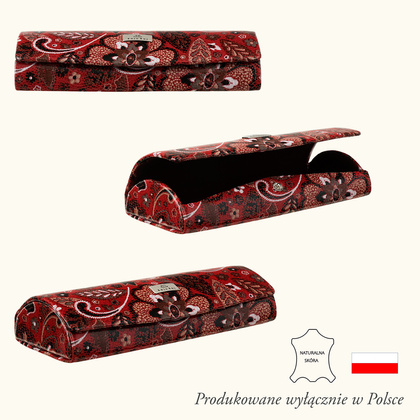 Kolorowe etui na okulary BajuBaj z naturalnej skóry ED107s167