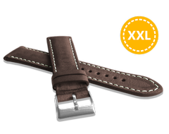 LAVVU XXL Naturalnie barwiony brązowy pasek NATURE ze skóry Top Grain - 20 XXL