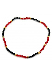 Bransoletka RED&BLACK Spinel 925