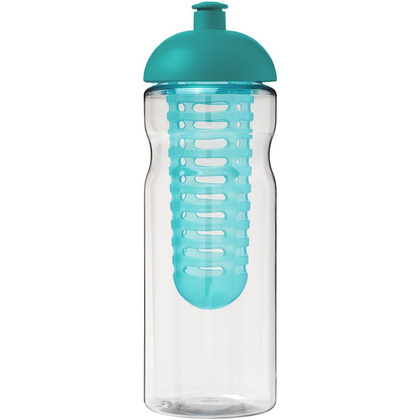 Bidon H2O Base® z wypukłym wieczkiem o pojemności 650 ml z możliwością przyrządzania wody smakowej
