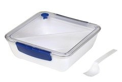 Pojemnik na lunch DELICIOUS, biały, niebieski