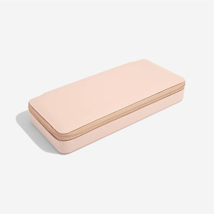 Pudełko podróżne na biżuterię z miejscem na naszyjniki Stackers blush