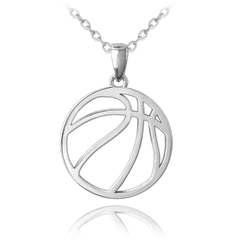 MINET Naszyjnik srebrny KOSZYKÓWKA