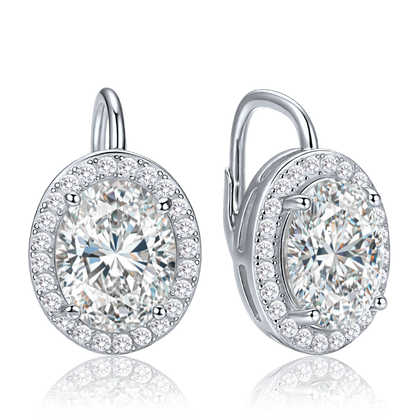 MINET Eleganckie srebrne kolczyki z cyrkoniami