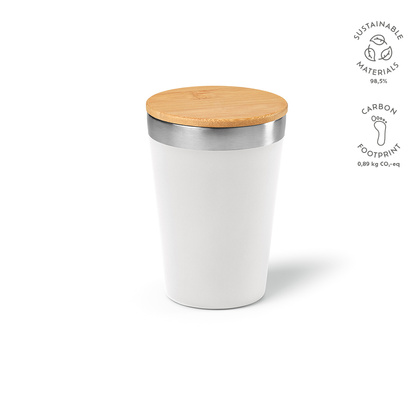 Kubek podrózny Don ze stali nierdzewnej z recyklingu 390 ml