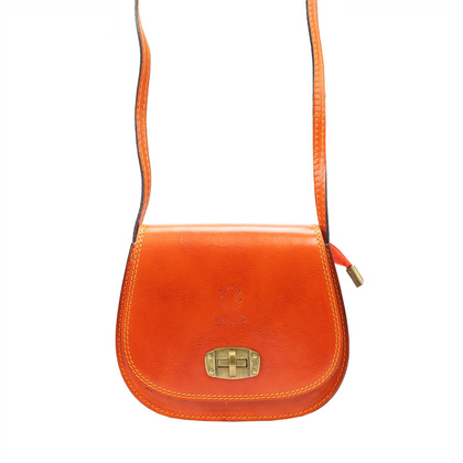 Torebka damska listonoszka, skóra naturalna