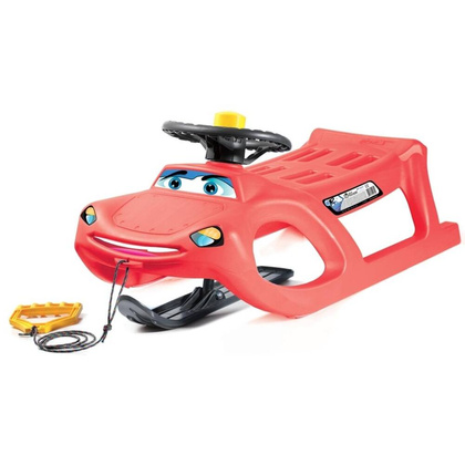 Sanki Plastikowe Car Drive Control Czerwone