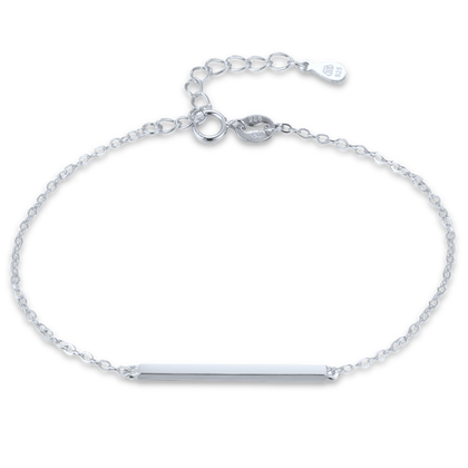 MINET Elegancka srebrna bransoletka sztyft