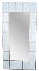 Lustro białe szklane duże