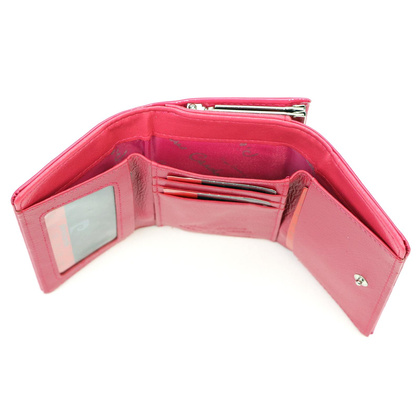 Portfel damski skórzany PIERRE CARDIN 07 SHINY 117 Zielony