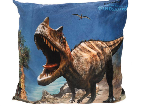 Poduszka z wypełnieniem/suwak - Prehistoric  World of Dinosaurs (CARMANI)