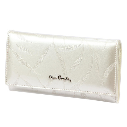 Duży skórzany portfel damski Pierre Cardin 