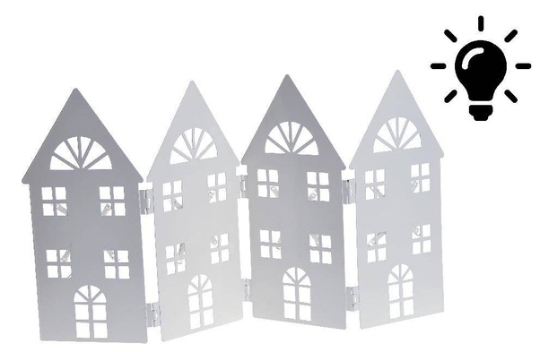 Domek metalowy ledowy