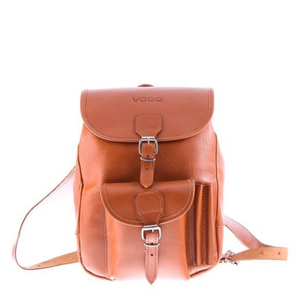 Modny plecak skórzany KEMER VOOC Vintage P1 czarny