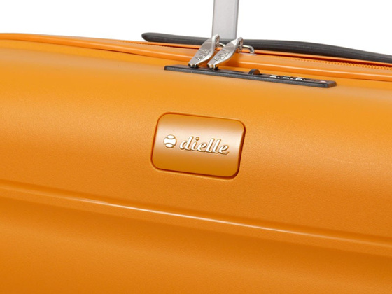 Walizka DIELLE 100 4k 66cm średnia żółta PP z poszerzeniem