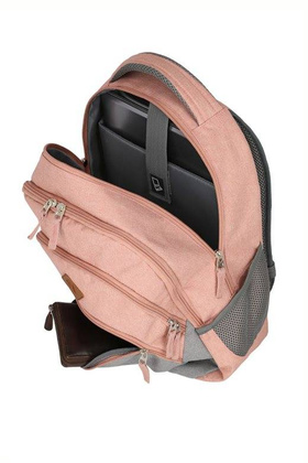Plecak na laptop do 15,6" TRAVELITE Basics Melange 96308-17 Różowy