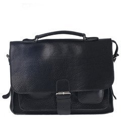 Torba na ramię skórzana KEMER B 890/JUCHT Czarna