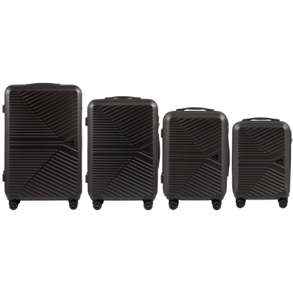 Zestaw 4 walizek WINGS 267-4 D.GREY