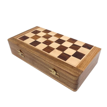 Klasyczne szachy drewniane magnetyczne 30x30 G614