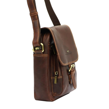Skórzana torba męska w stylu vintage