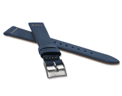 LAVVU Granatowy pasek RETRO z luksusowej skóry Top Grain - 20