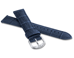 Granatowy szyty pasek CROCO - 14