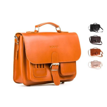 Uniwersalna teczka skóra 3w1 KEMER VOOC Vintage P13 czarny