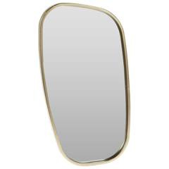 Lustro ścienne złote 19,5x35 cm