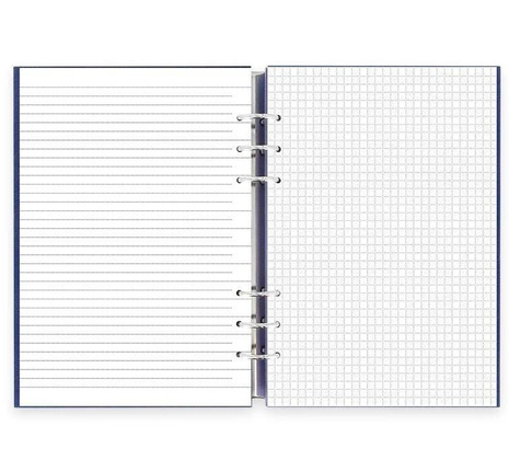 Clipbook fILOFAX CLASSIC A5, notatnik i terminarze bez dat, granatowa okładka