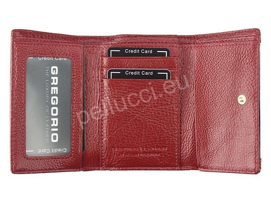 Portfel damski skórzany PELLUCCI GP-117 Czerwony