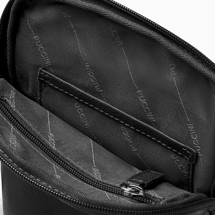 Torba na ramię skórzana PUCCINI COMO CO2924 1 Czarna