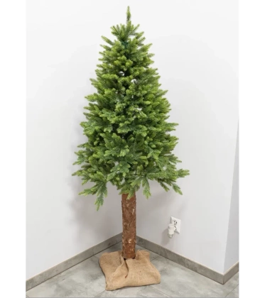 SZTUCZNA CHOINKA NA PNIU 150 cm FULL PE 01 100% JASNOZIELONA SILIKONOWA