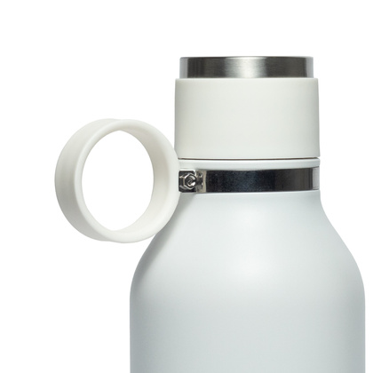 ASOBU Butelka termiczna STAINLESS z miską dla psa biała, 975ml
