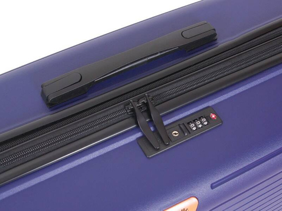 Duża walizka DIELLE 140 Granatowa
