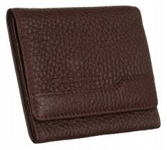 Skorzana portmonetka na zatrzask