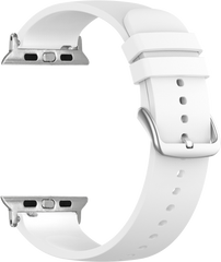 LAVVU Biały silikonowy pasek do zegarka dla APPLE WATCH 38-40 mm