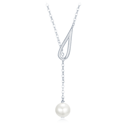 MINET Srebrny naszyjnik z naturalnymi perłami