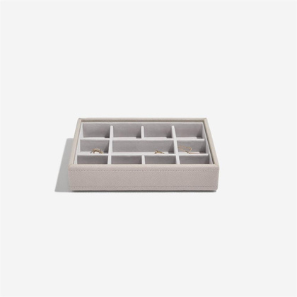 Szkatułka na biżuterię Stackers 11 komorowa mini taupe