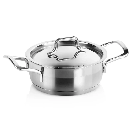 Garnek stalowy z pokrywką 18/10 PREMIUM 0,7 l ORION