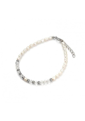 Bransoletka Ślubna Kryształ Górski 925