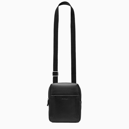 Torba na ramię skórzana PUCCINI COMO CO1924 1 Czarna