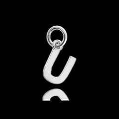 MINET Srebrny wisiorek mała litera „U”