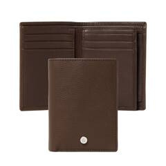 Etui na karty Button Brown