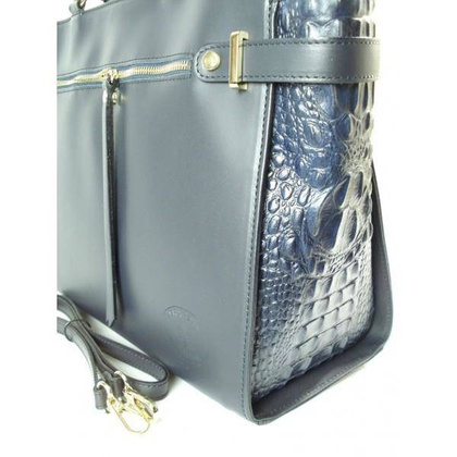 GRANAT DUŻA TOREBKA SKÓRZANA TECZKA A4  VERA PELLE  VP655BS