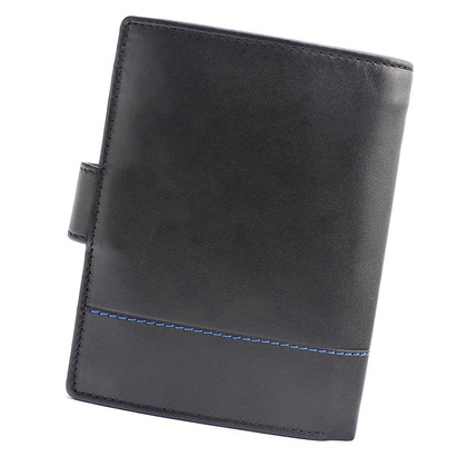Portfel męski PELLUCCI 988-623 RFID Czarny / Niebieski